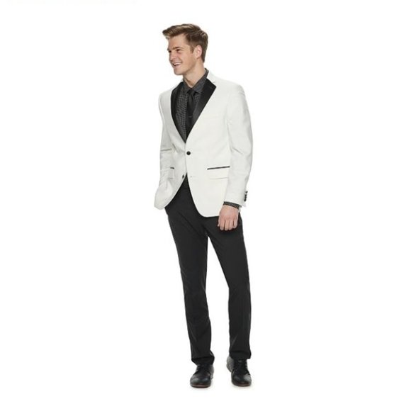 Men's Apt. 9® Slim-Fit Tuxedo Color: White, Size: 40R 33 - Picture 1 of 3